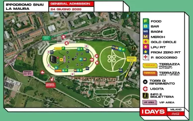 Mappa generale dell'I-Days Festival Mappa I-Days