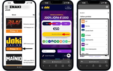 talletus verovapaissa online kasinot