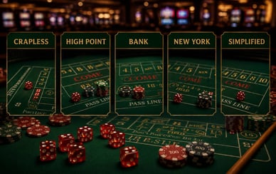 Erilaiset craps variaatiot