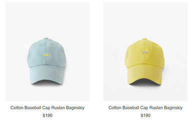 Бейсболоки від Руслана Багінського