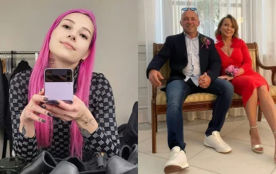 Young Leosia, jej ojciec i jego żona