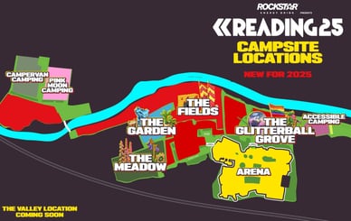reading festival map