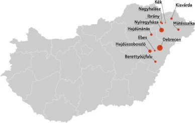 Hajdúszoboszló elhelyezkedése Hajdúszoboszló térkép