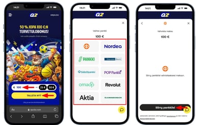 Quickz kasino kirjaudu