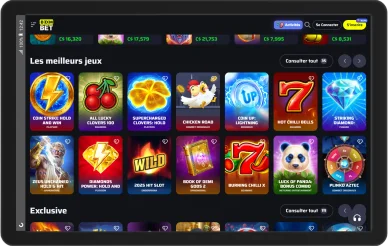 Jeux populaires sur BDM Bet Application.