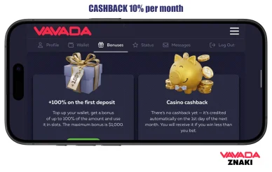 Vavada cashback Cashback Vavada