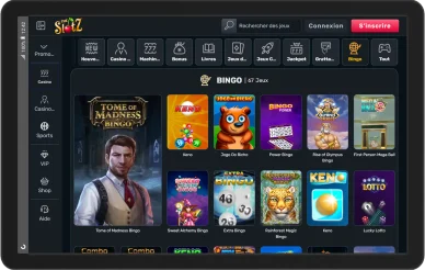 TheSlotz Casino et jeux de bingo. Jeux de bingo et keno sur TheSlotz Casino.