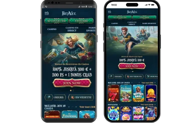 BetAlice sur smartphone. Application BetAlice casino.