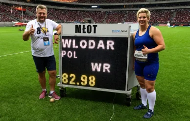 Rekordy Anita Włodarczyk ustanowiła rekord świata z wynikiem 82,98 m, Warszawa
