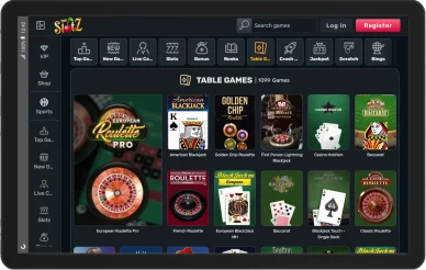 TheSlotz Casino et jeux de table. Jeux de table disponibles sur TheSlotz Casino.