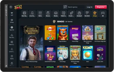 TheSlotz Casino et jeux de bingo. Jeux de bingo et keno sur TheSlotz Casino.