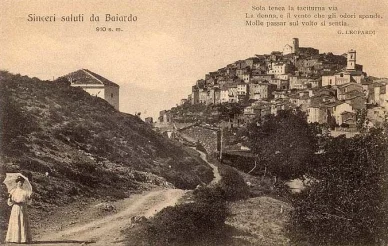 Regione Liguria in una cartolina storica Immagine storica della Liguria