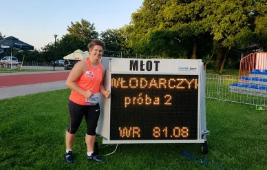 Anita Włodarczyk w 2014-2019 W 2015 roku Anita Włodarczyk po rzucie kulą na odległość 81,08 m