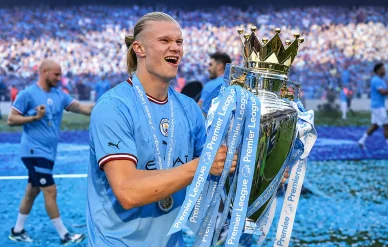 Erling Haaland napastnik angielskiego klubu „Manchester City”
