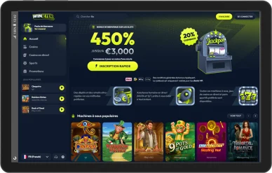 Winzter bonus bienvenue 450 pourcent offre.