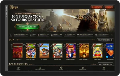 Accueil de Kyngs. Jeux populaires sur la page d’accueil de Kyngs.