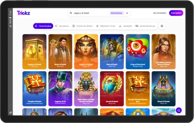 Ambiance et charte Trickz Casino.