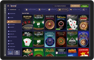 Jeux de table DivaSpin Casino.