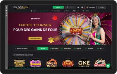 Section live de GoldenPlay casino. Jeux en direct sur GoldenPlay casino.