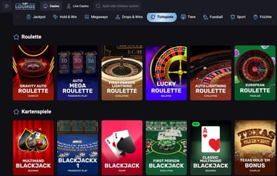 Tischspiele vom Online Casino SlotLounge