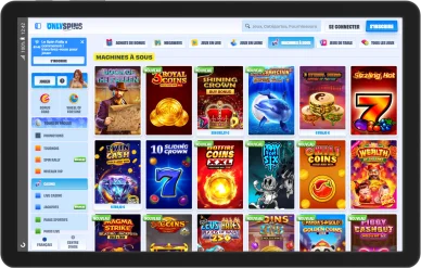 Onlyspins slots et jackpots. Onlyspins machines à sous jeux.