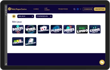 Mini jeux RubyVegas.