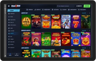 Jeux à jackpot au VegasHero casino.