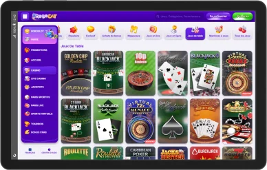 Casino table Robocat. Jeux de table Robocat.