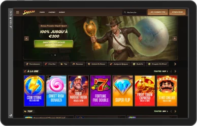Accueil jeux Sankra casino.