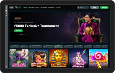 Casino GrandzBet. Tournoi exclusif et jeux de casino sur GrandzBet.