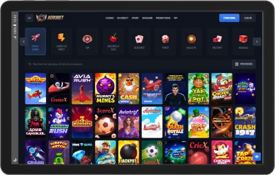Section crash games Aerobet. Jeux crash et mini-jeux Aerobet.