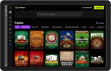 Jeux de table sur Instasino.