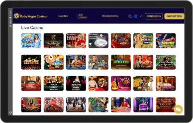 Live casino RubyVegas.