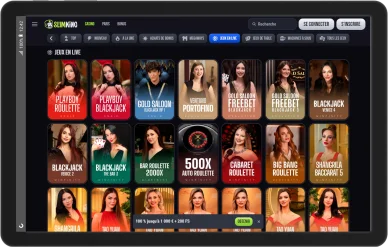Live casino Slimking. Jeux en direct sur Slimking.