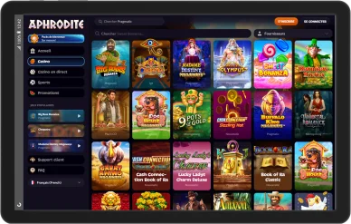 Sélection de machines à sous Aphrodite.