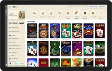 Quels jeux de table sont disponibles sur VIPLuck.