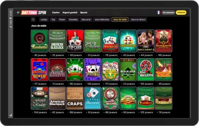 Jeux de table Daytona Spin.