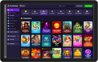 Jeux populaires Playfina. Machines à sous Playfina.