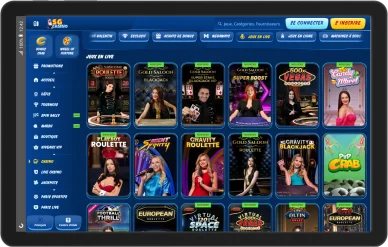 Jeux en live SGCasino.