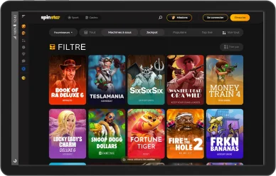 Slots variés du Casino Spinstar. Machines à sous du Casino Spinstar.