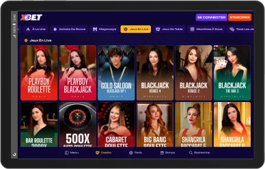 Jeux live X3Bet. Jeux en direct X3Bet avec roulette et blackjack.