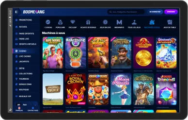 Machines à sous disponibles sur BoomerangBet.