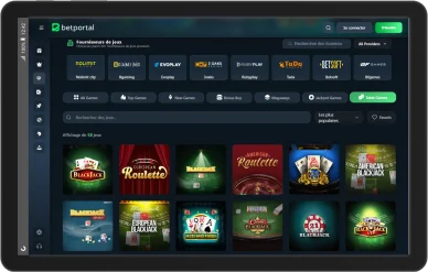 Blackjack et roulette BetPortal. Jeux de table BetPortal.