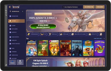 Accueil DivaSpin Casino.