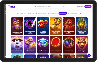 Jeux à jackpot Trickz Casino.