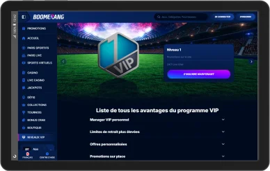Programme VIP BoomerangBet.