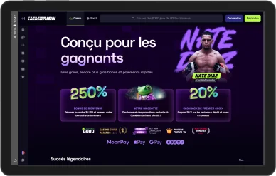 Immerion casino — page d’accueil.