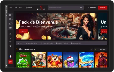 Accueil du PlaceBet casino.