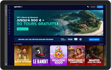 Offres exclusives Spinsino casino. Bonus de bienvenue Spinsino casino.