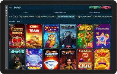 Slots BetAlice casino. Machines à sous BetAlice.